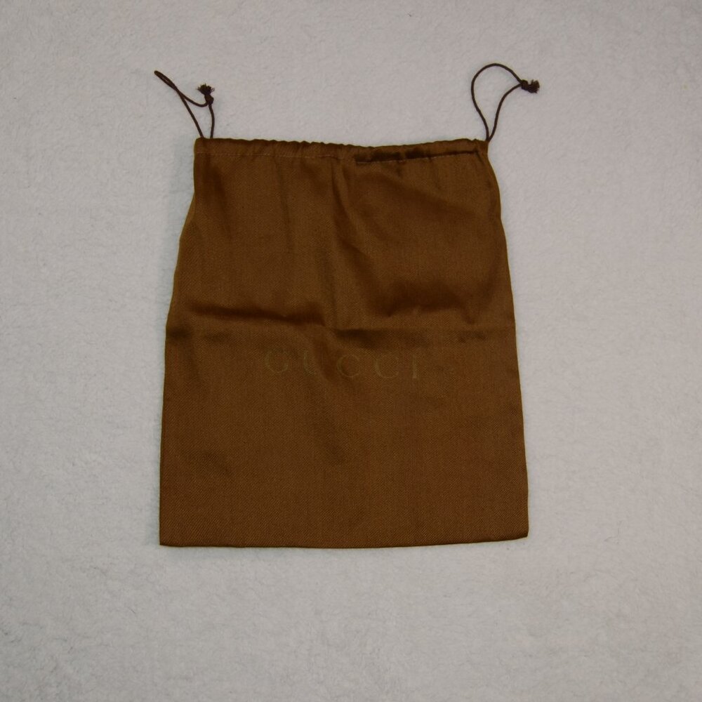 Gucci Dust Bag, 13.5"x15.25" brown and bronze Gucci dust bag